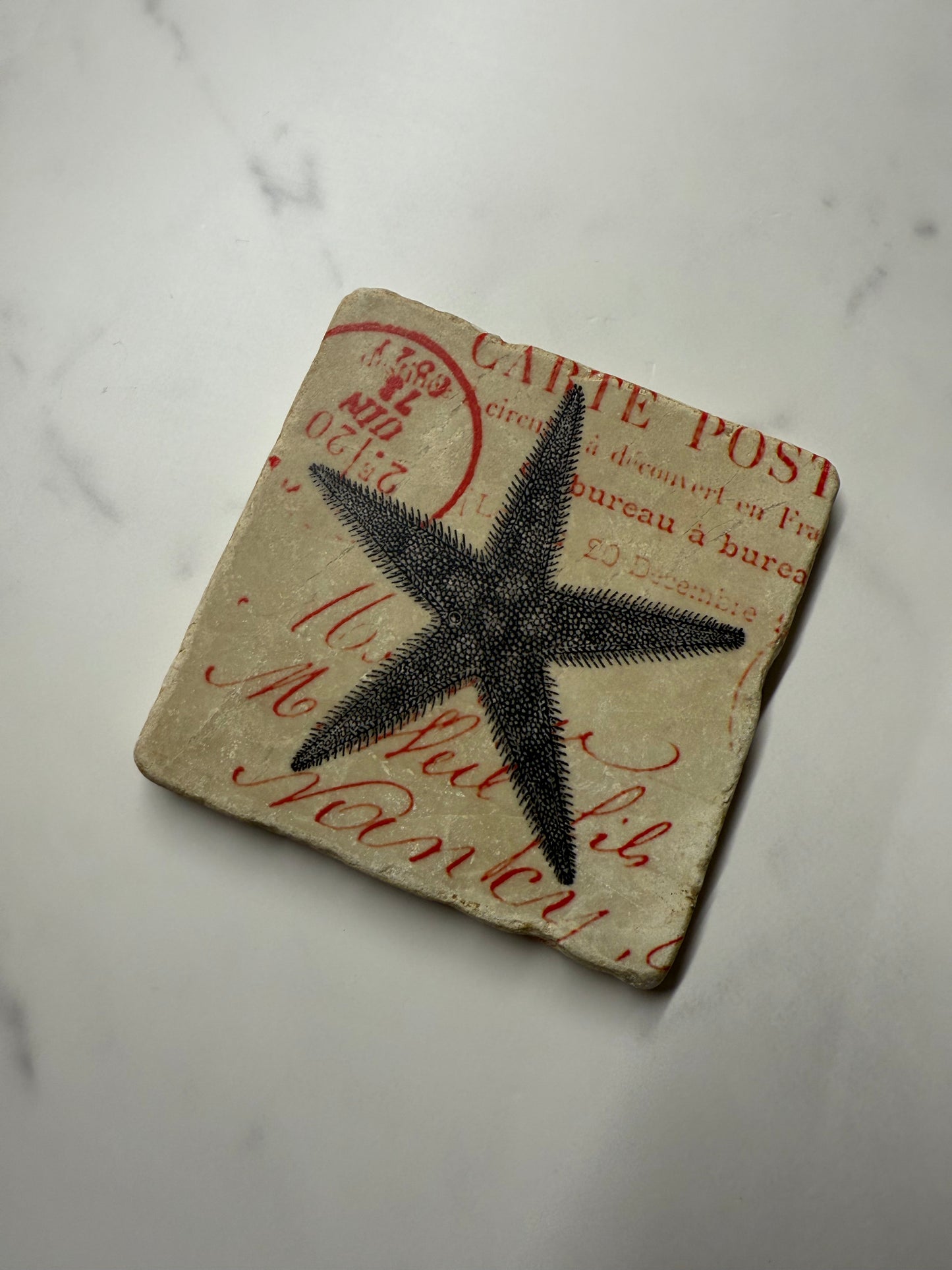 Seaside Marble Coaster #3