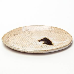 White Squirrel Clayworks - Brown Horse Oval Dish