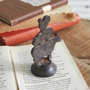 Cast Iron Stacked Animals Figurine