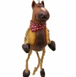 Horse With Cowboy Vest Ornament