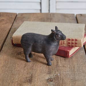 Rustic Sheep Figurine