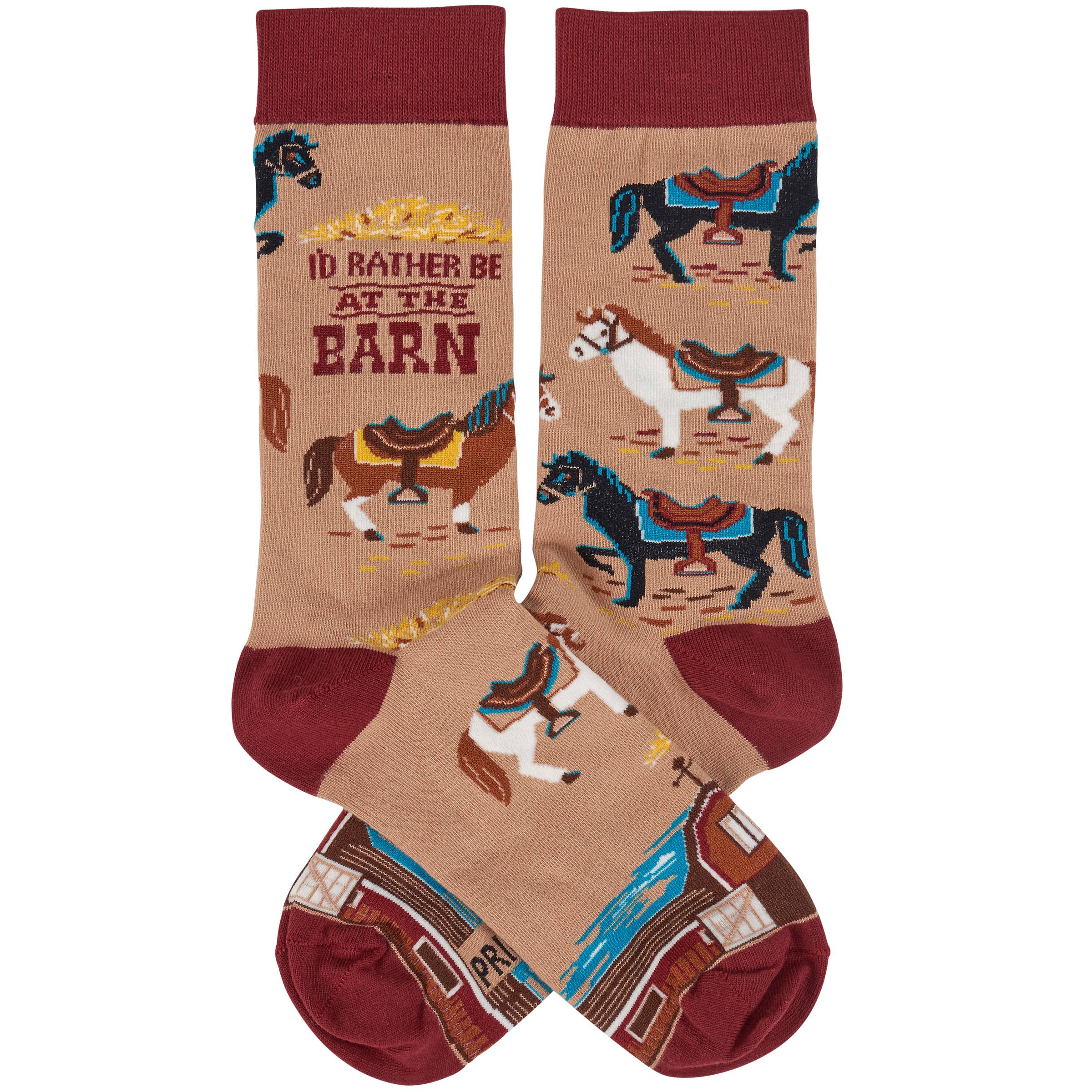 Rather Be At The Barn Socks