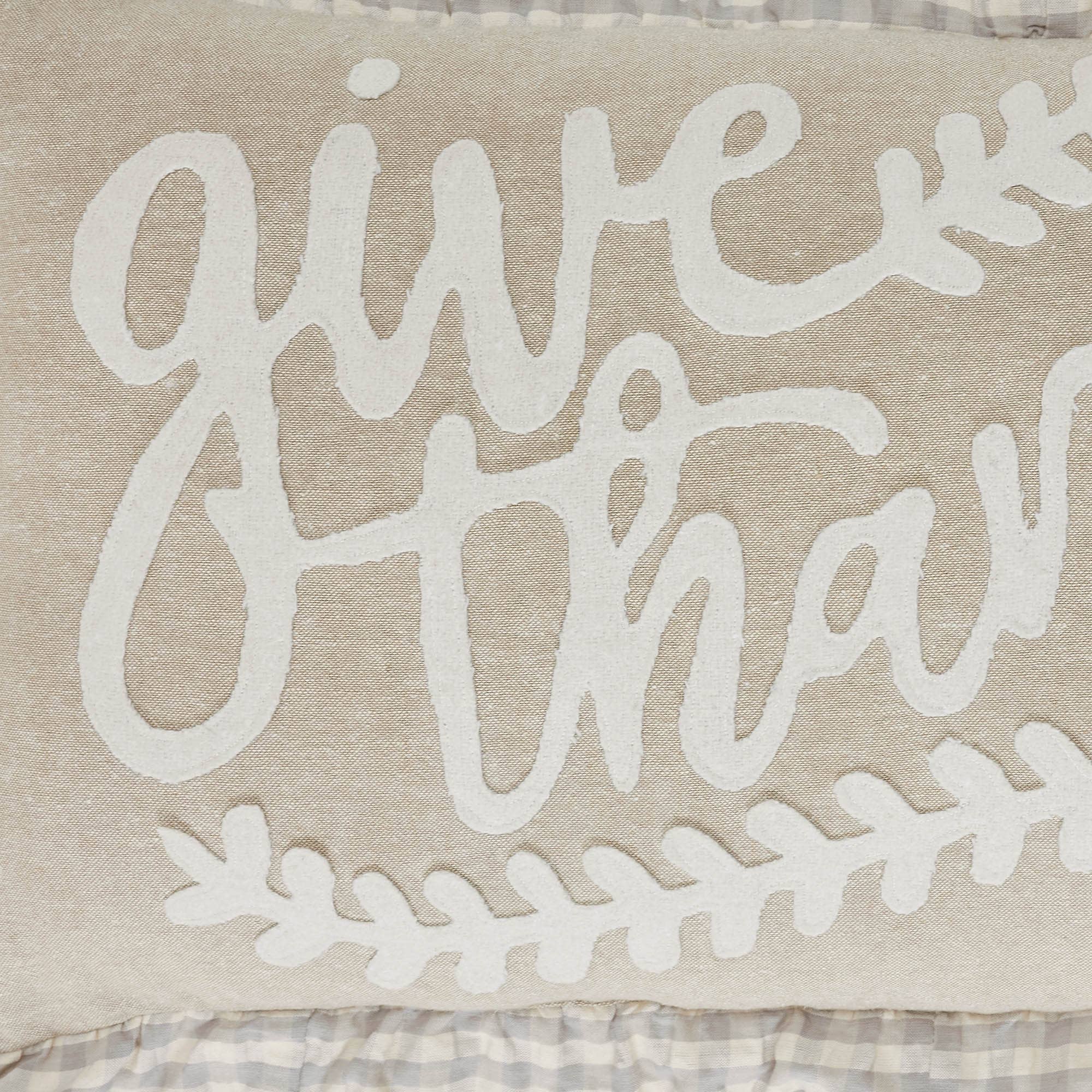 Grace Give Thanks Pillow 14"x22"