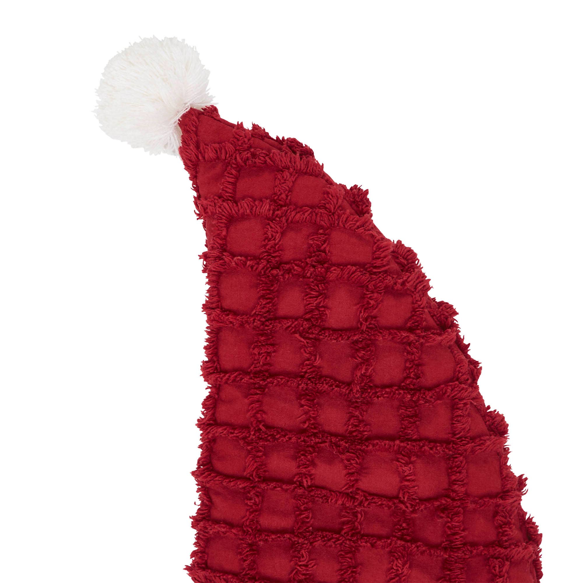 Kringle Chenille Santa Hat Stocking 9.5"x20"