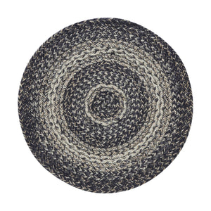 Sawyer Mill Black White Jute Trivet 15 inch Diameter