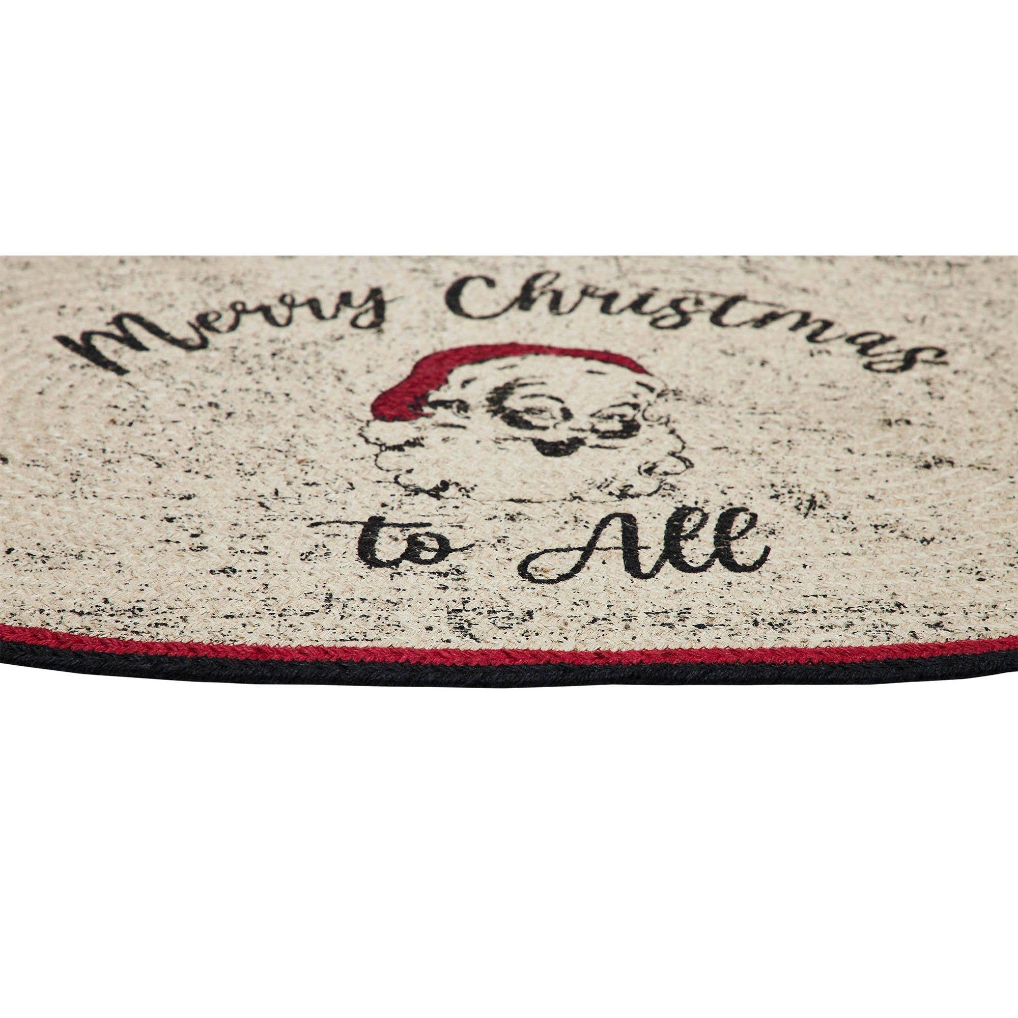 Jolly Ole Santa Jute Rug Oval