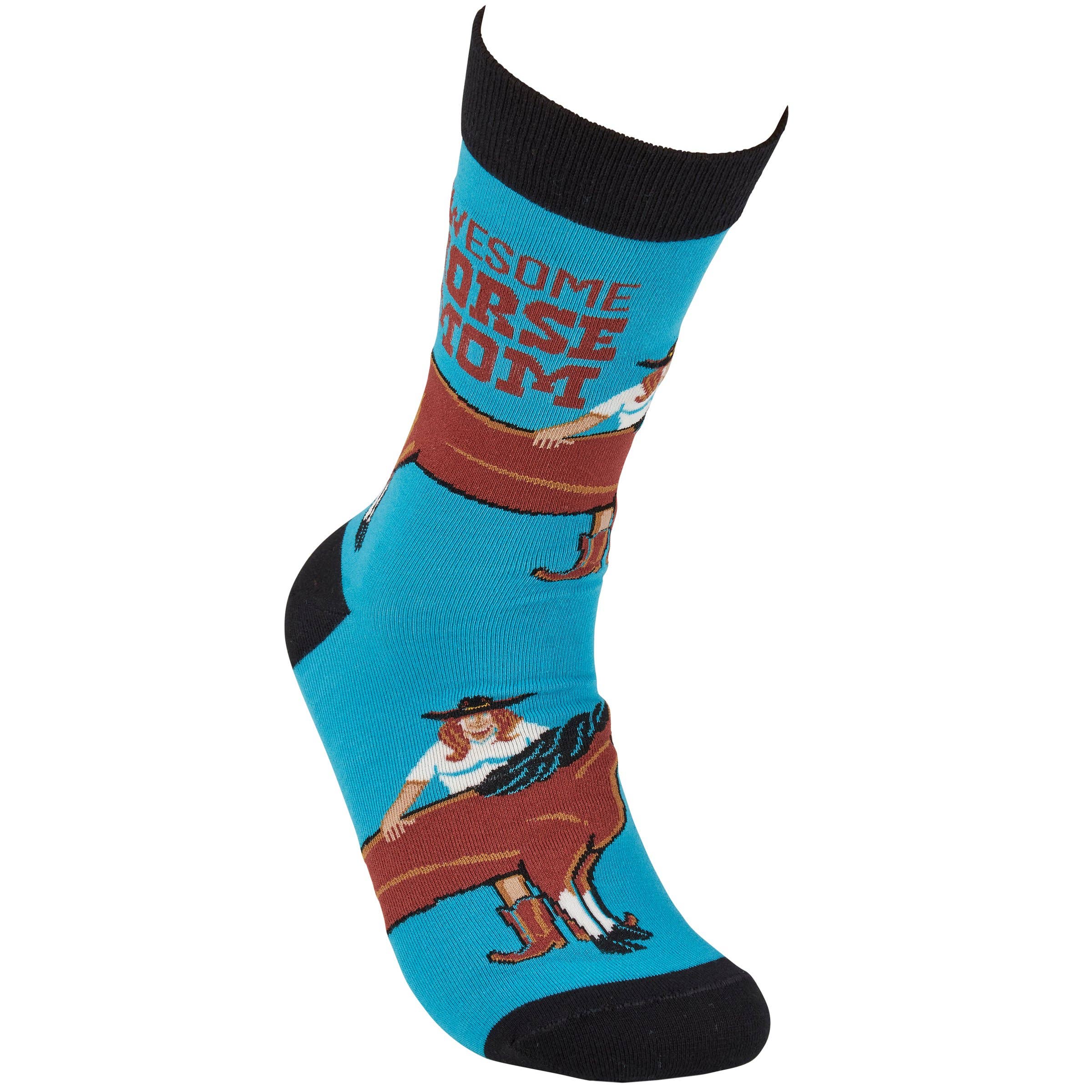 Awesome Horse Mom Socks