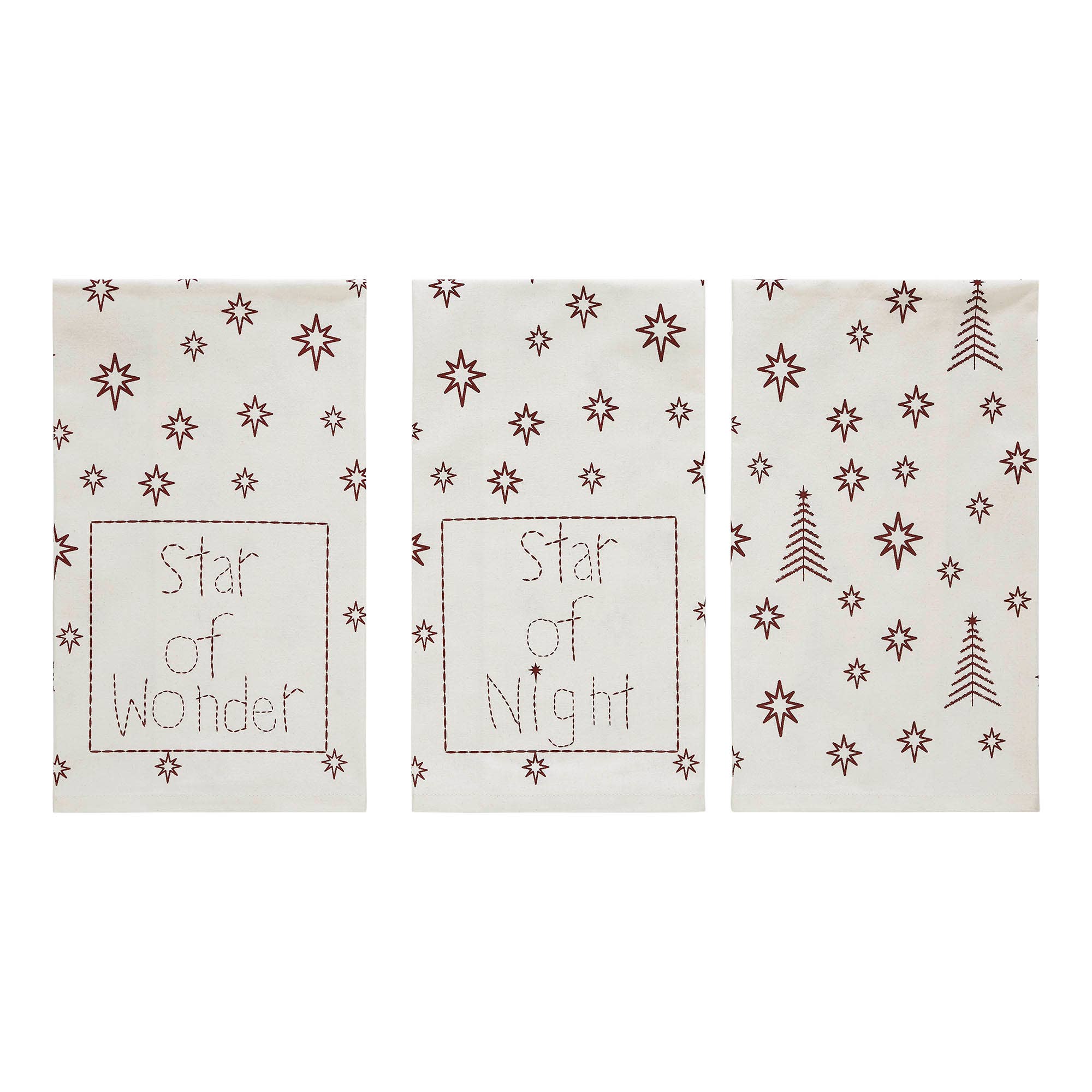 Star of Wonder Tea Towel Set of 3 19x28