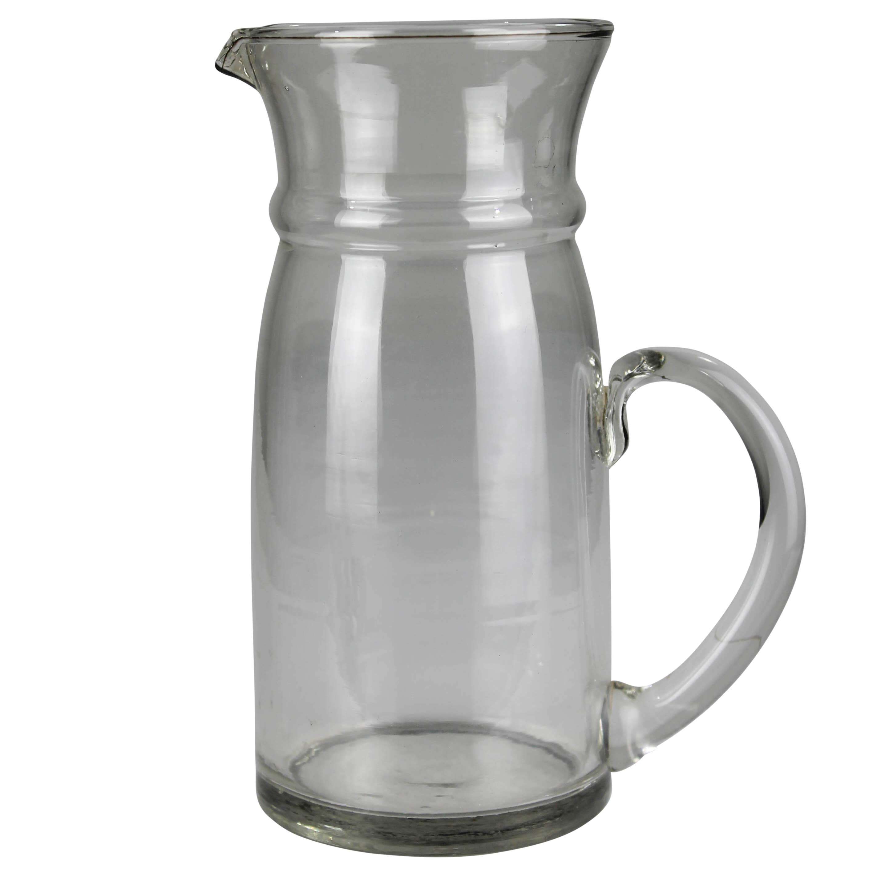 Glass Reed Pitcher with Handle