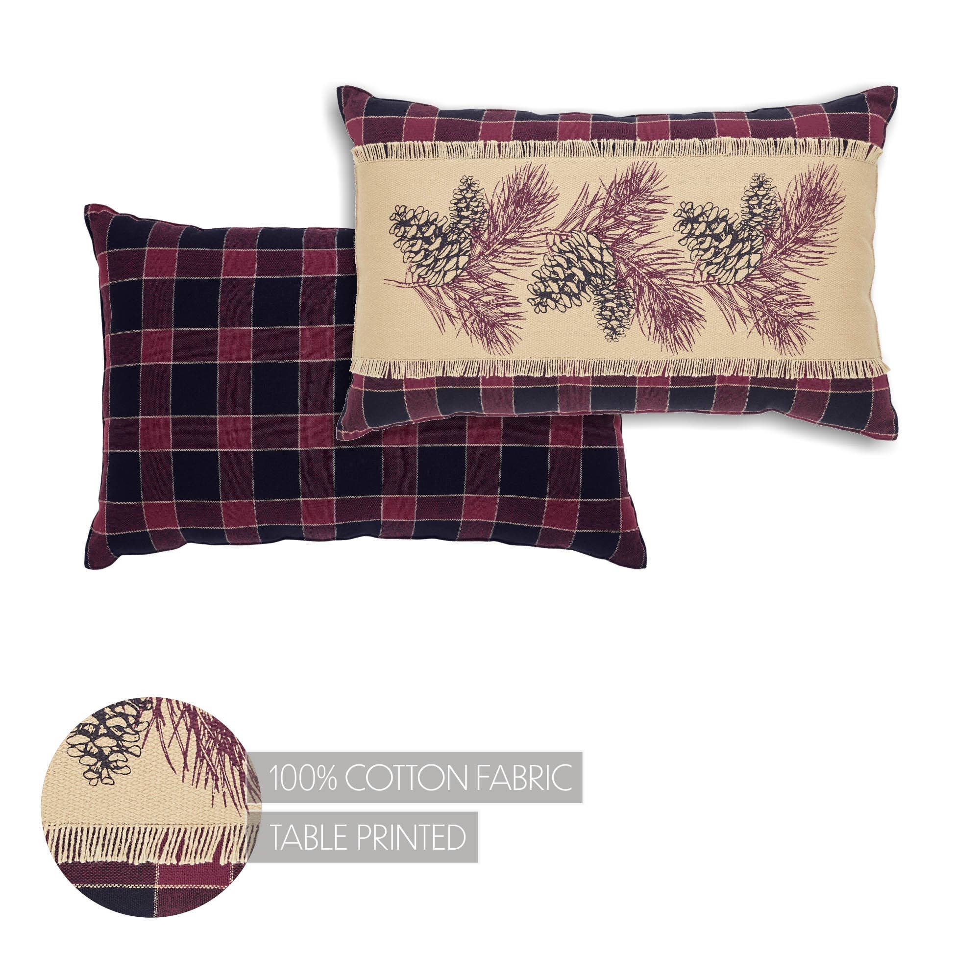 Connell Pinecone Pillow 14"x22"