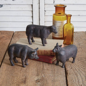 Rustic Pig Figurine