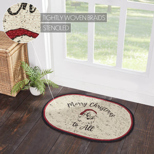 Jolly Ole Santa Jute Rug Oval