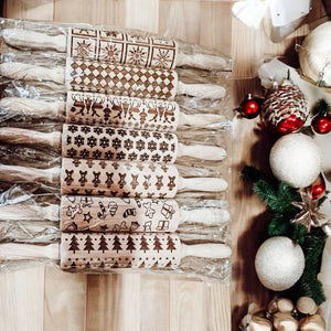 Wood Rolling Pins for Cookies & Baking Gift, Holiday Kitchen