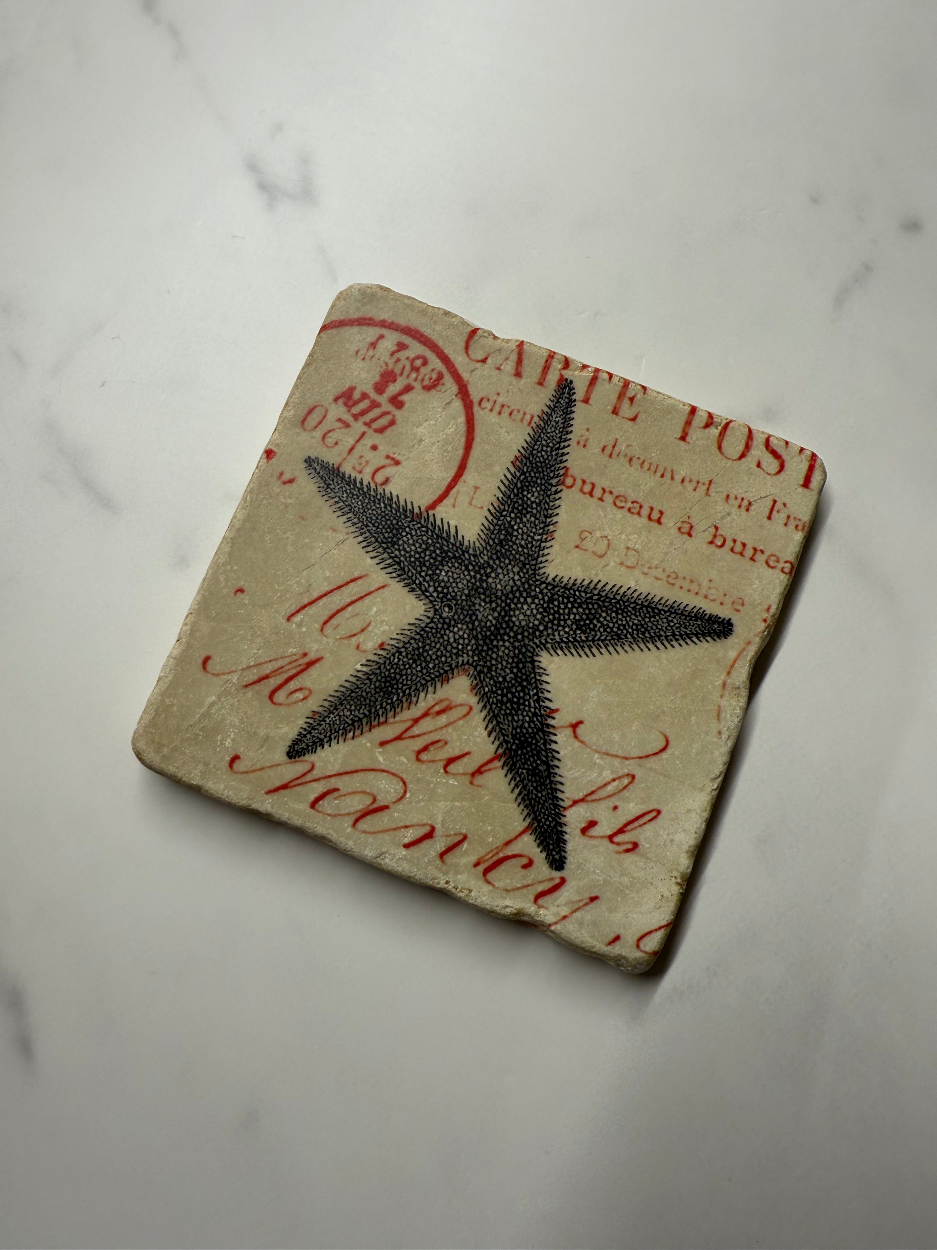 Seaside Marble Coaster #3
