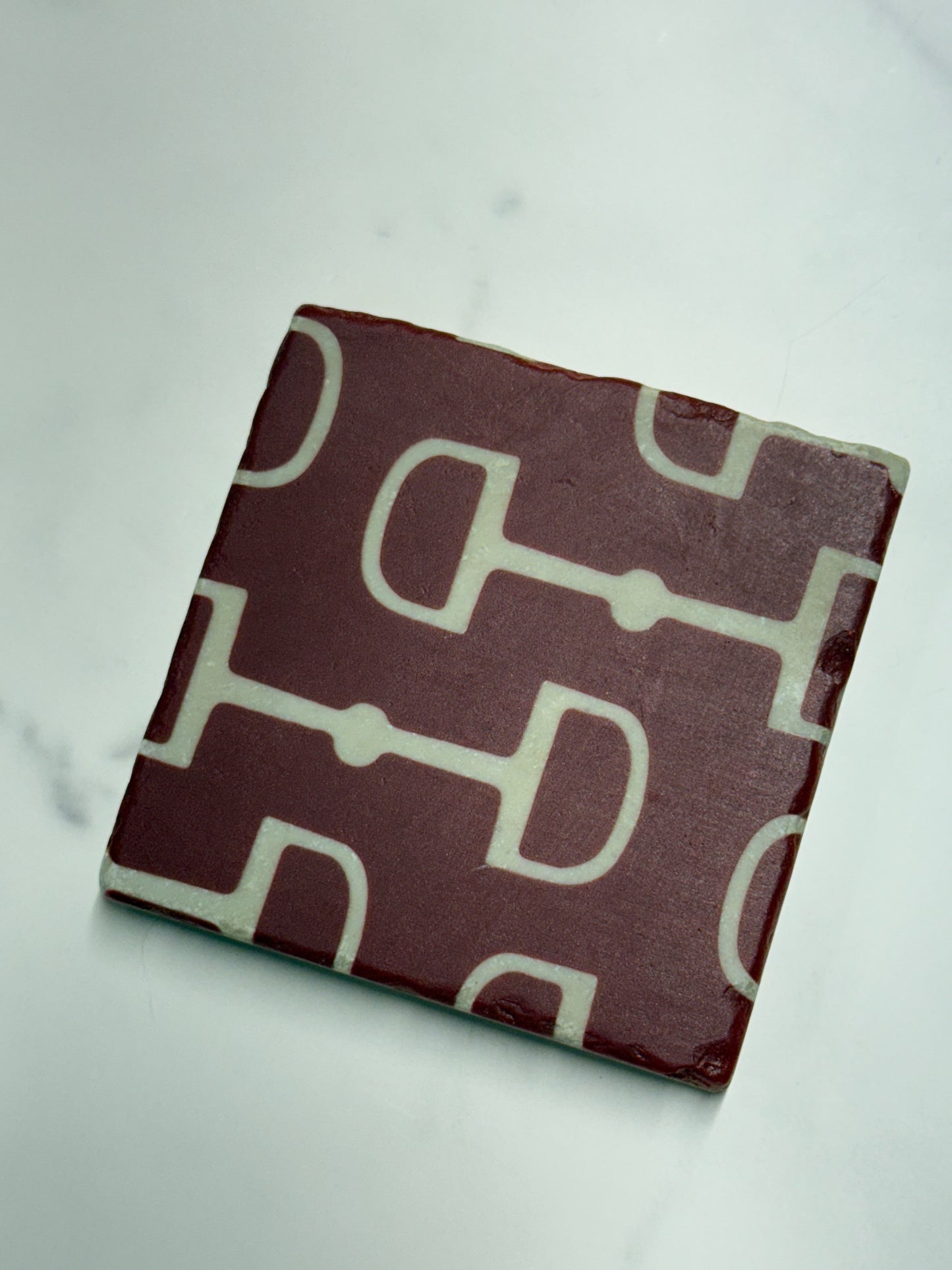 Horse Bit Marble Coaster #4