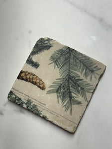 Pinecone Marble Coaster #2