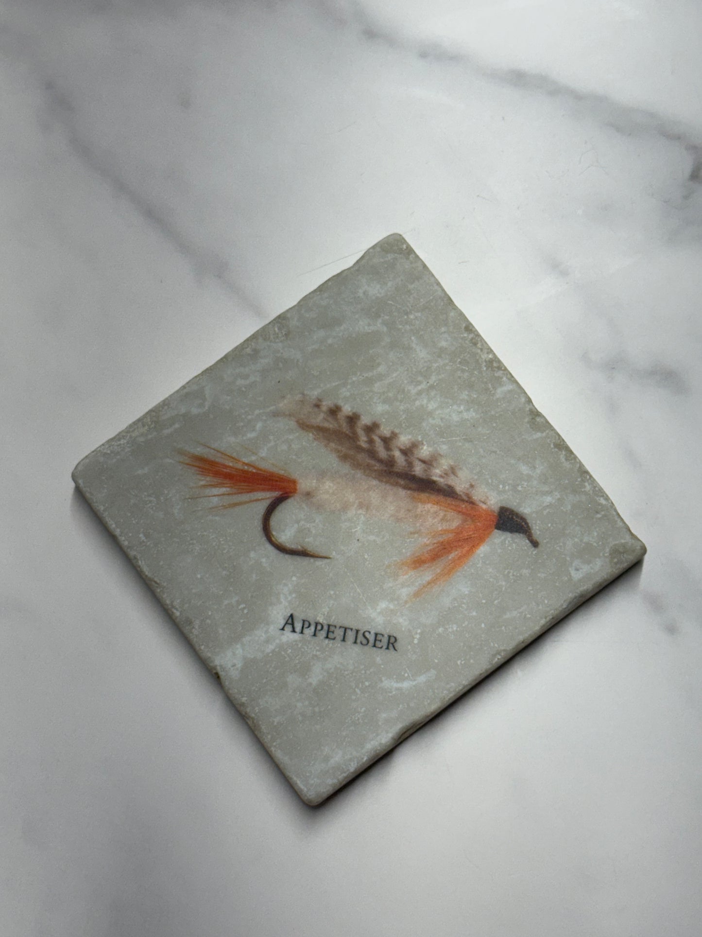 Fish Lure Marble Coaster #4