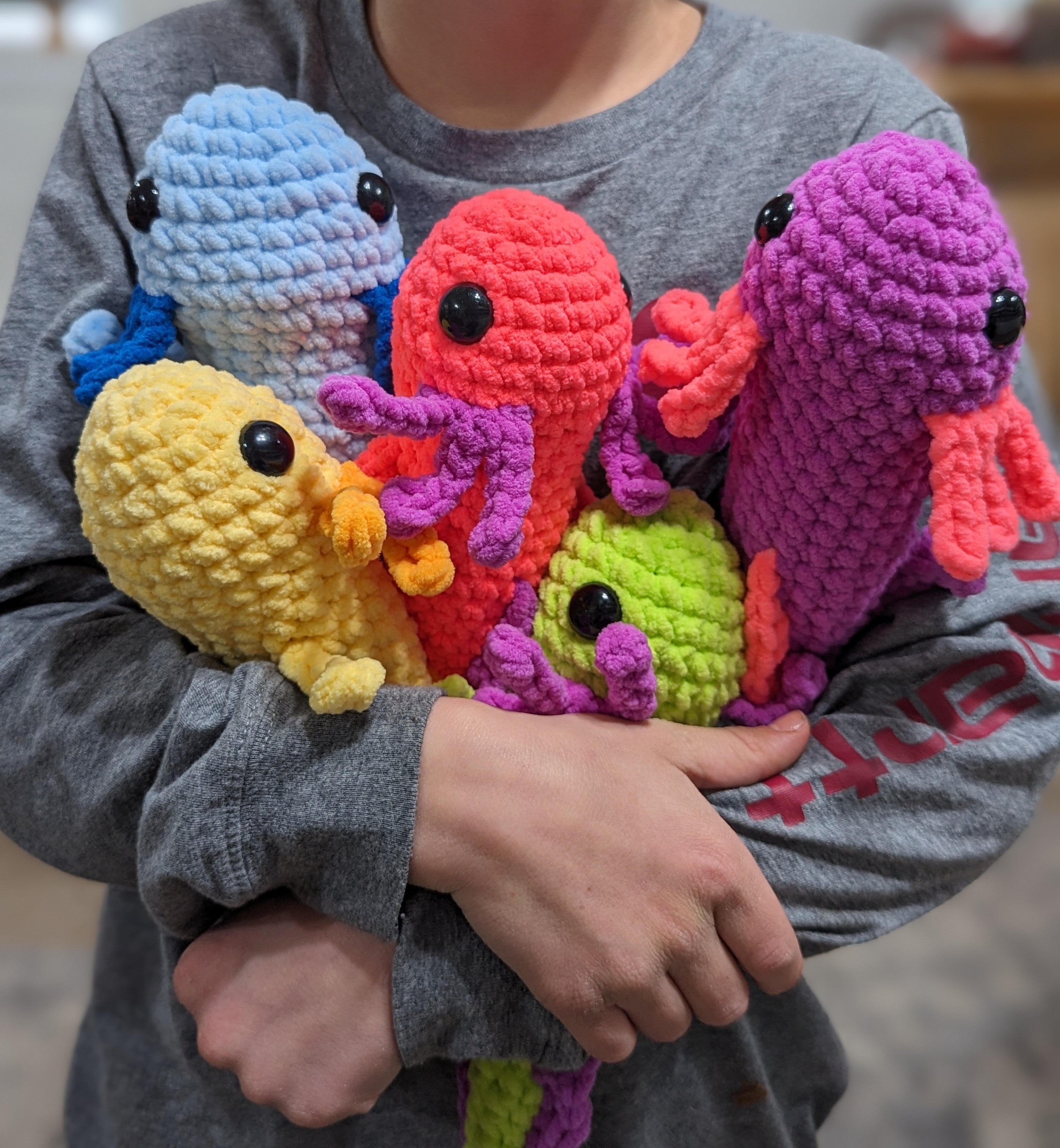 Handmade Crochet Axolotl