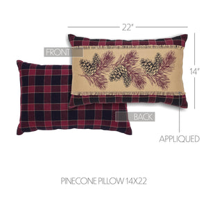 Connell Pinecone Pillow 14"x22"