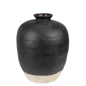 Umbria Vase , Ceramic, Black