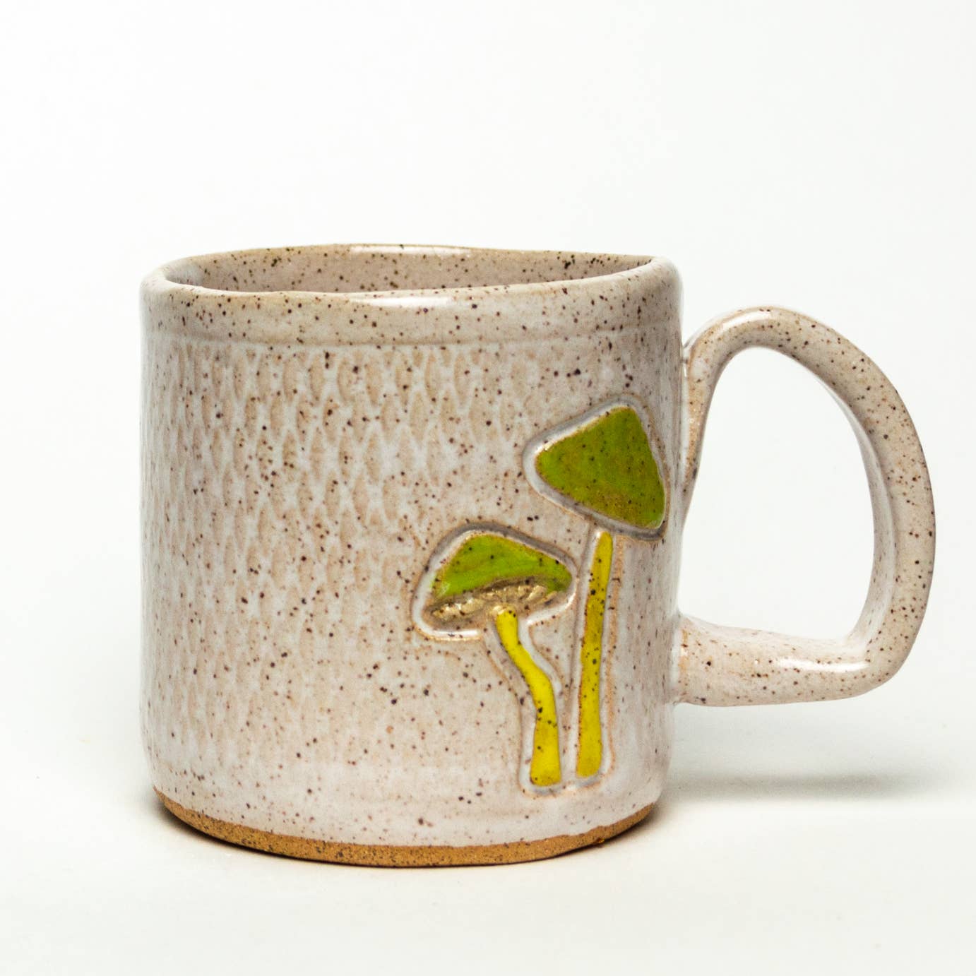 WHITE SQUIRREL PARROT MUSHROOM MUG