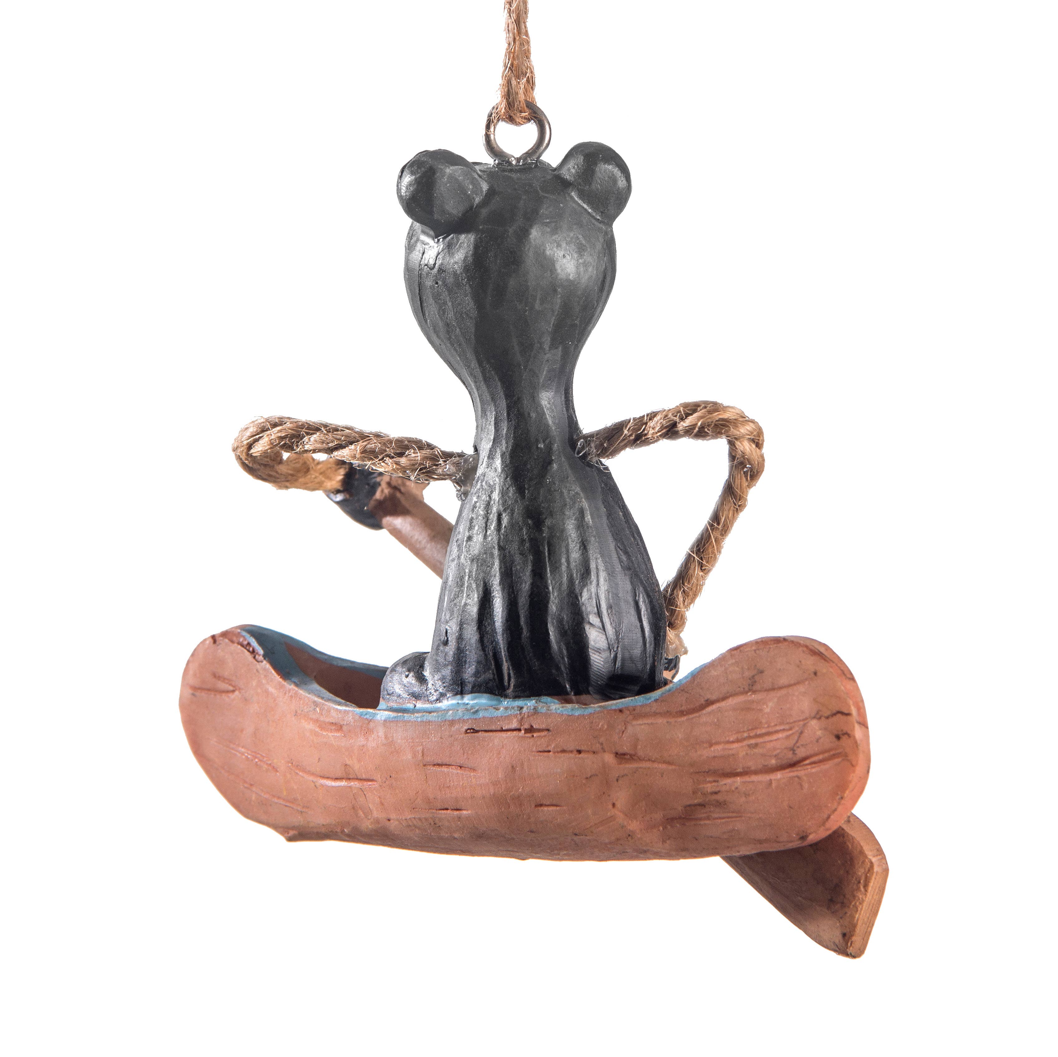 Bear In A Canoe Ornament