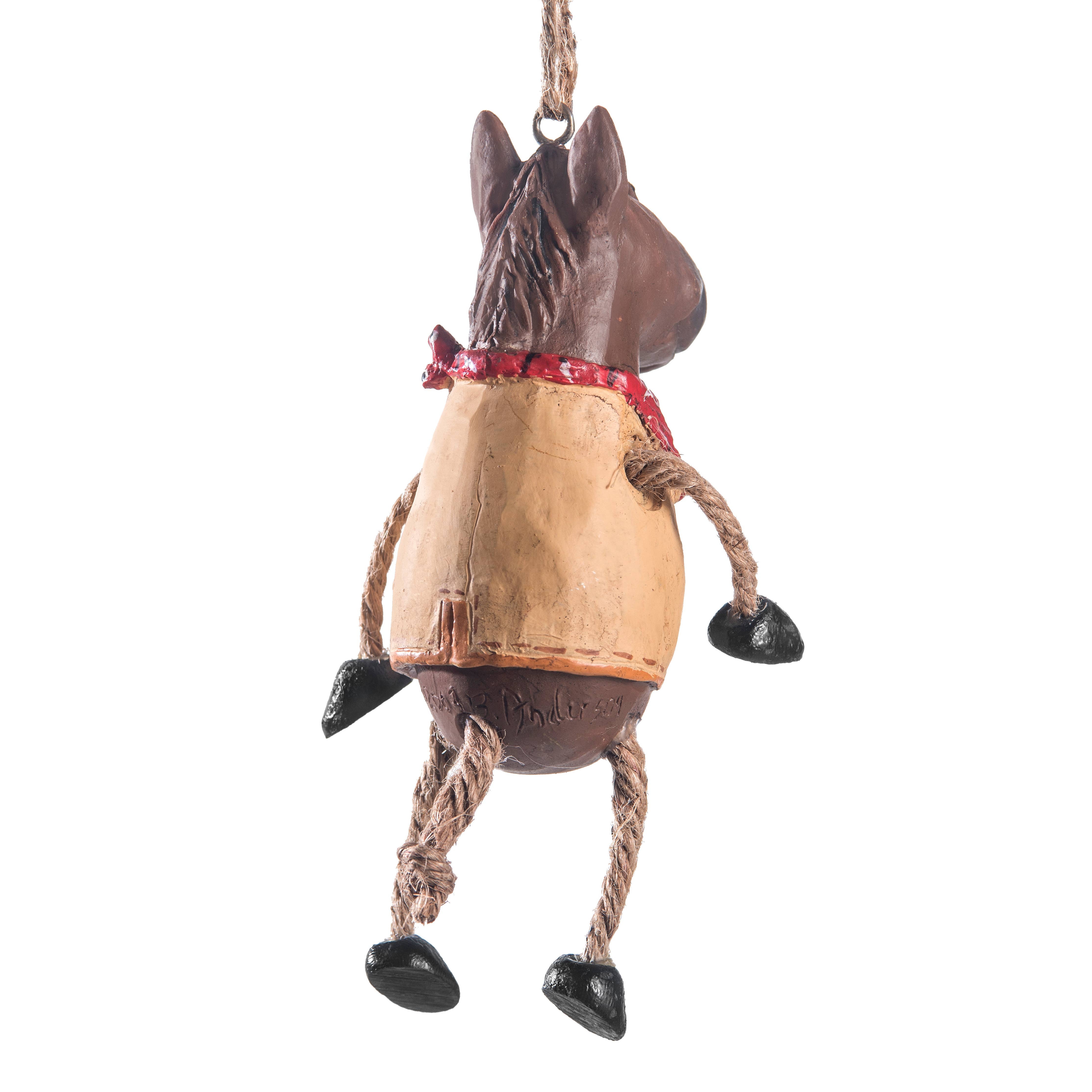 Horse With Cowboy Vest Ornament