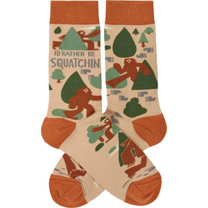 I'd Rather Be Squatchin' Socks