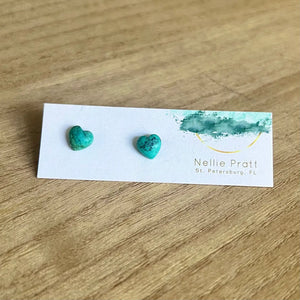 NELLIE PRATT HEART EARRINGS