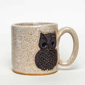 White Squirrel Clayworks Owl Mug