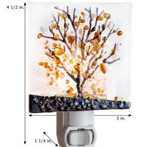 Tree Fused Glass Night Light