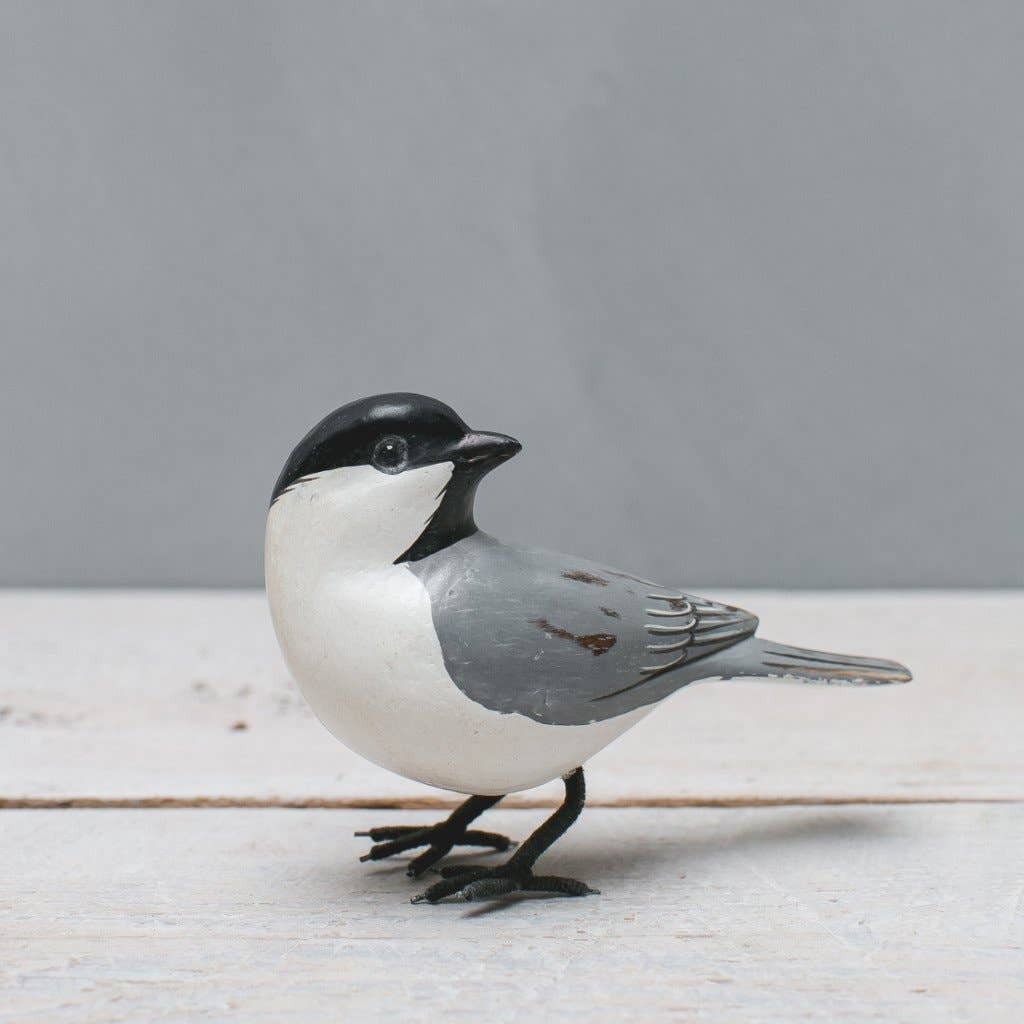 Mini Chickadee Carved Wood