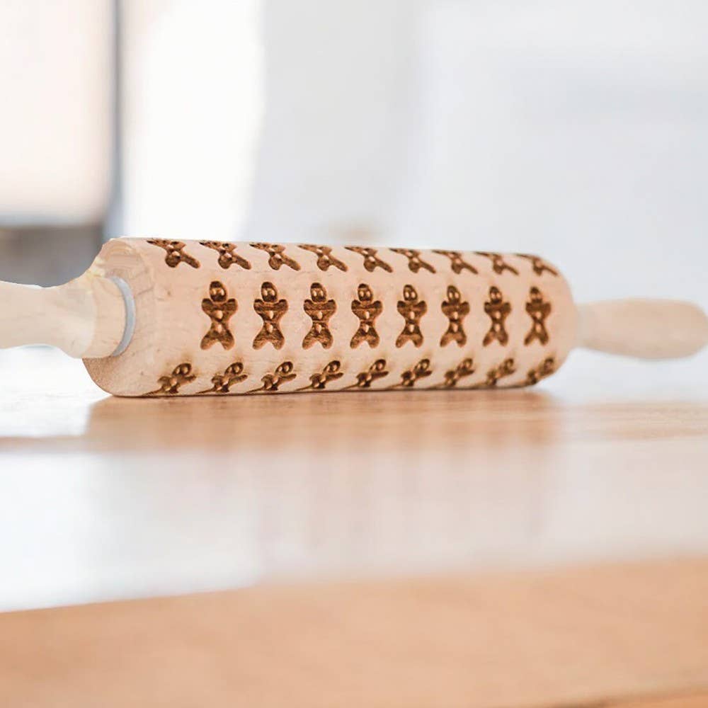 Wood Rolling Pins for Cookies & Baking Gift, Holiday Kitchen