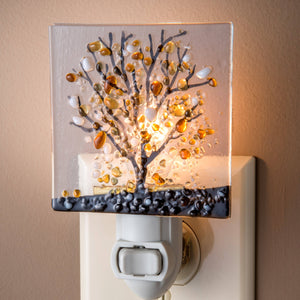 Tree Fused Glass Night Light