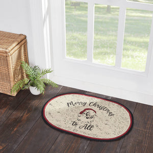 Jolly Ole Santa Jute Rug Oval