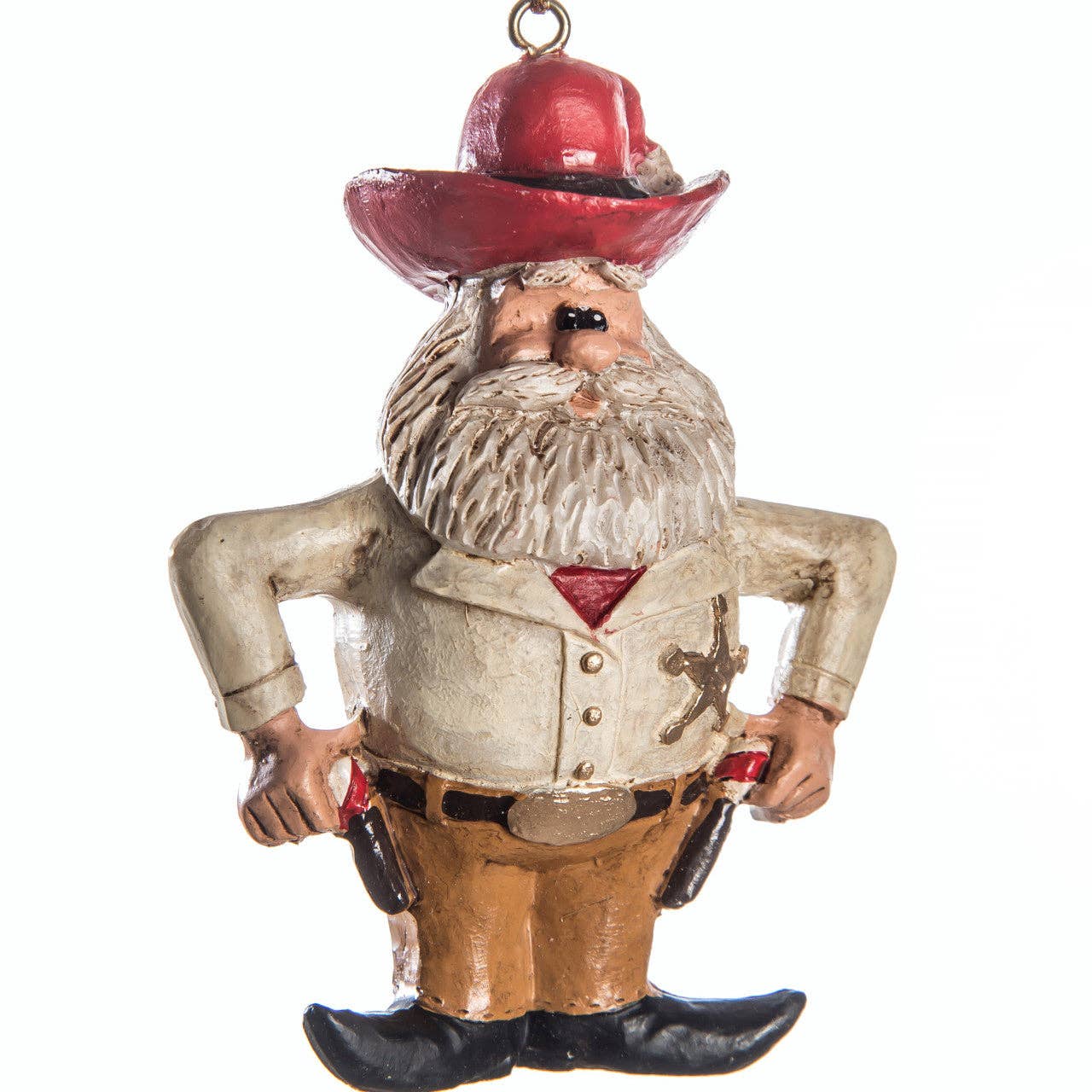 Cowboy Santa Ornament