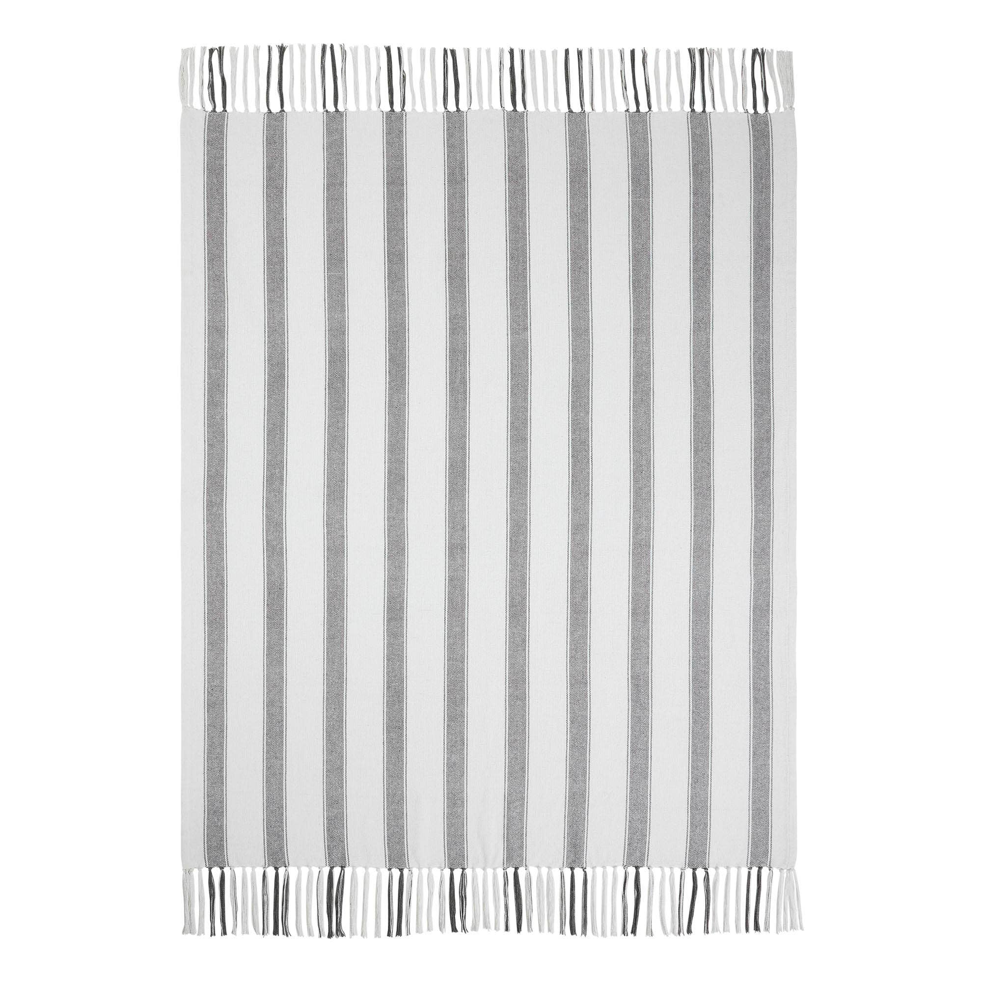 Grace Grain Sack Stripe Woven Throw 50x60