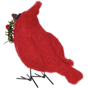 Cardinal With Wreath Critter